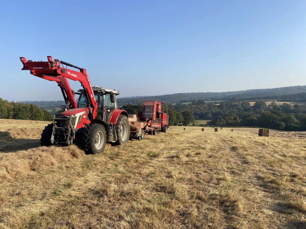 Massey Ferguson 6s and Bale Baron