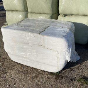 White Haylage Big Bale